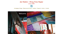 Desktop Screenshot of demedicimingfinepaper.com